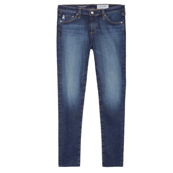 Ag the legging raw sales hem ankle skinny jeans